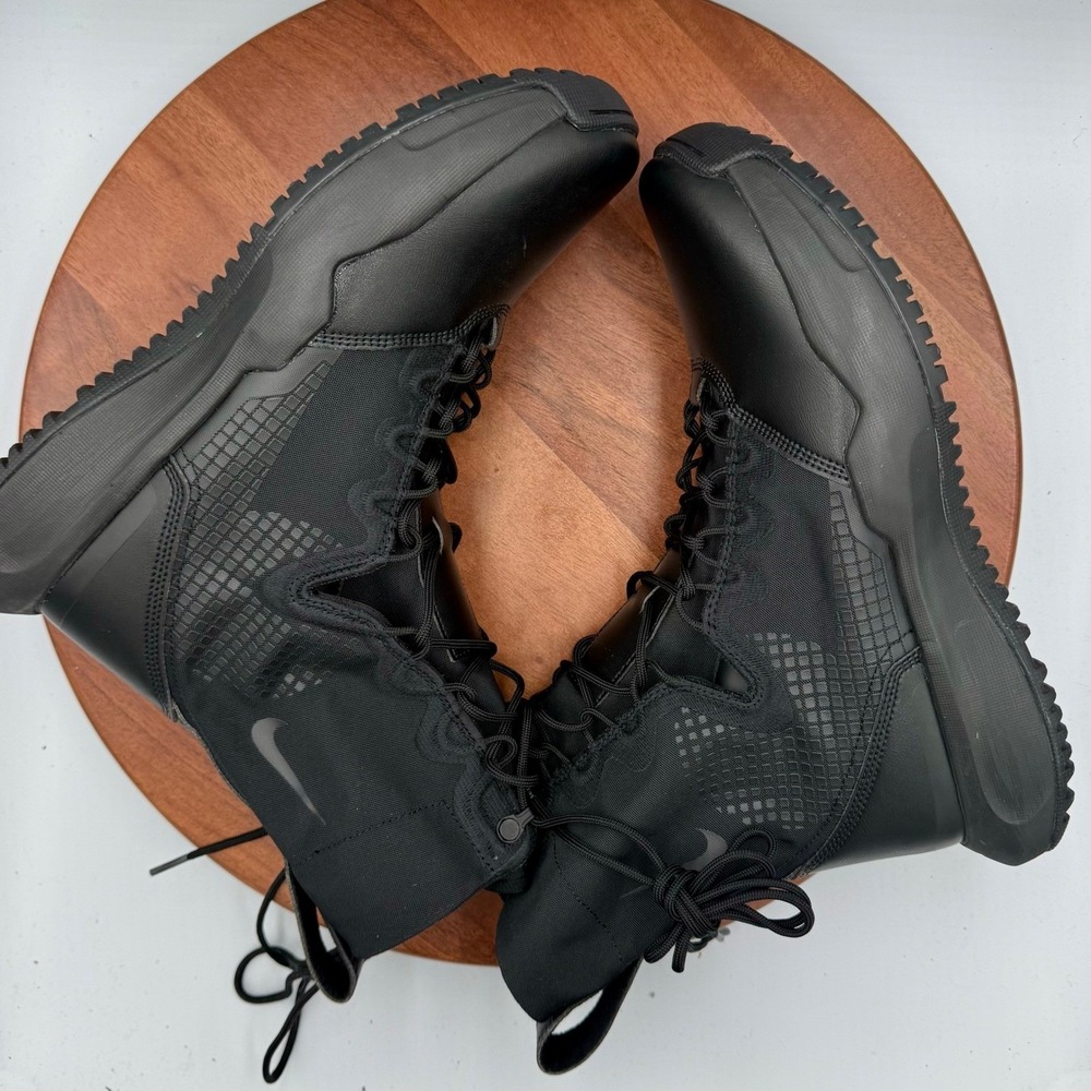 Nike SFB B2 8" Leather Tactical Military Boots Triple Black Mens 11.5 FN3717-001 - Picture 9 of 11
